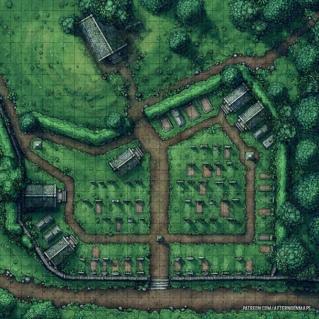 dnd cemetery map
