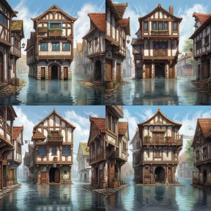 dnd flooded town