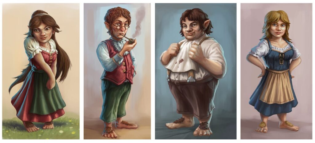 dnd halflings from deviant art