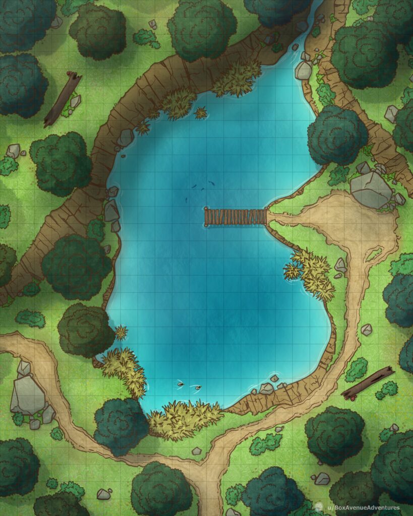 dnd map of lake