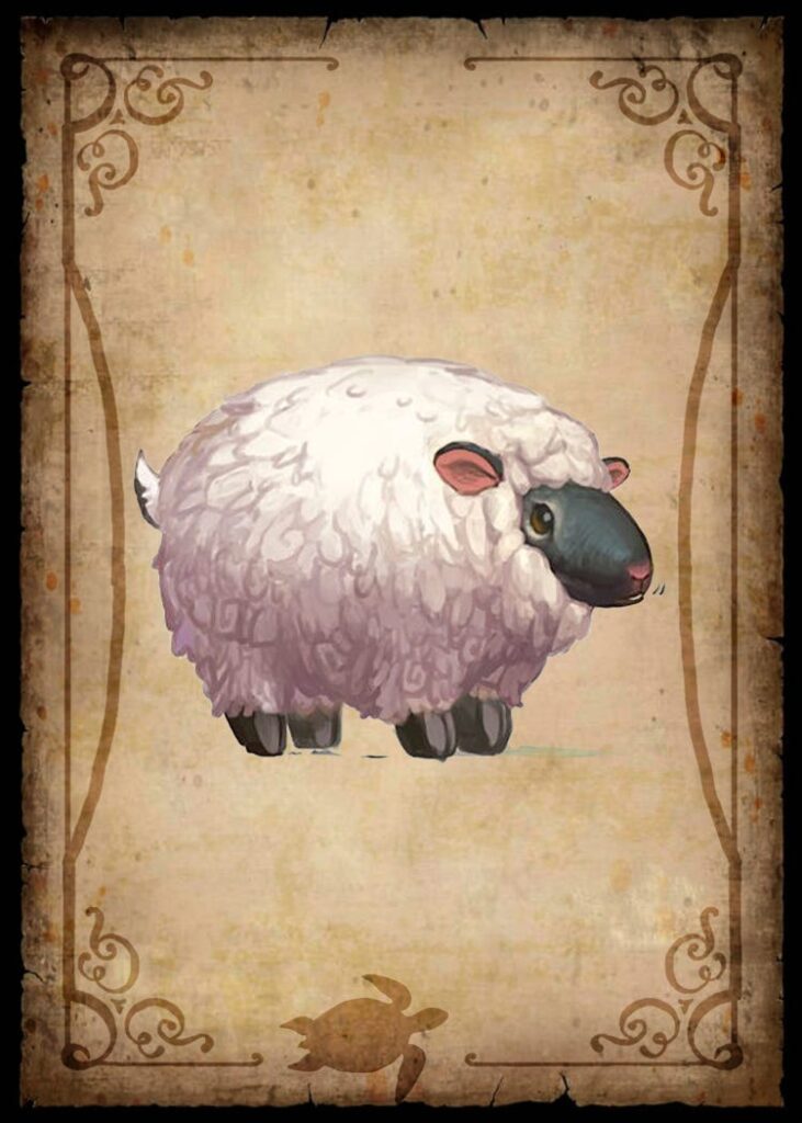 dnd sheep card by HlibSlob