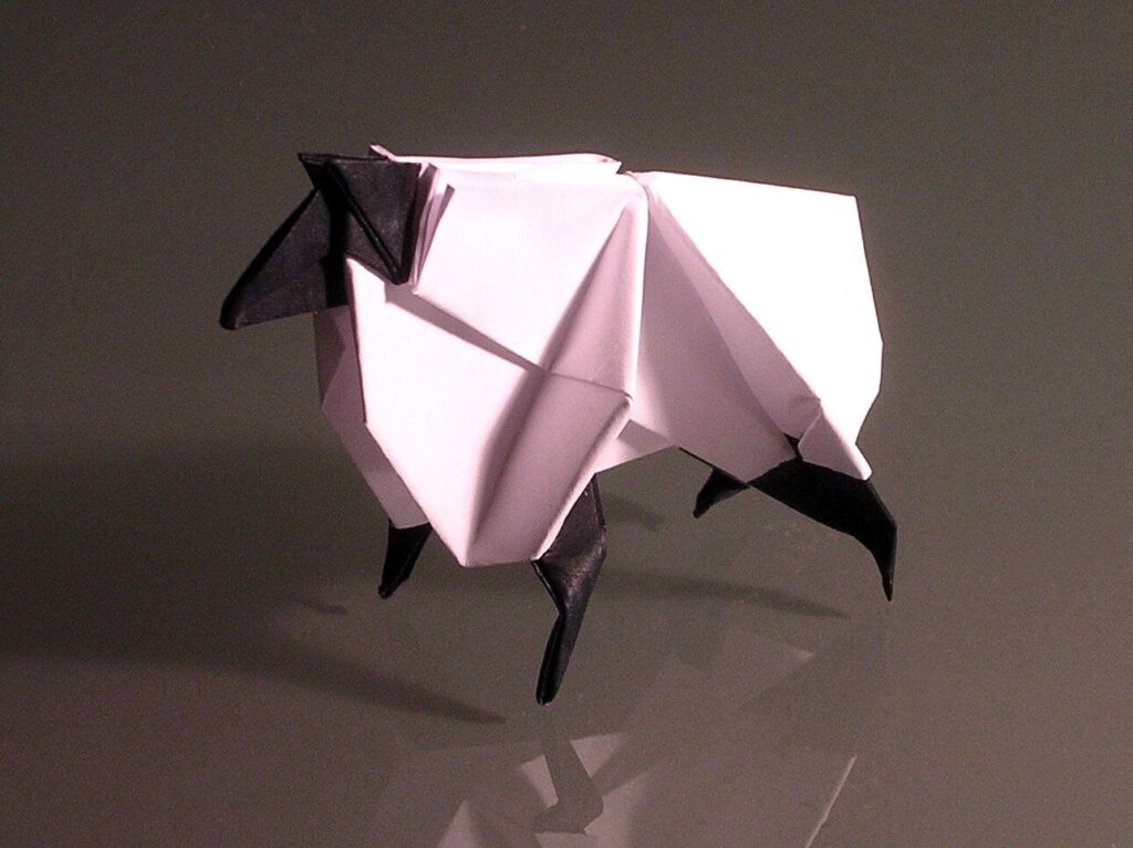 dnd origami sheep