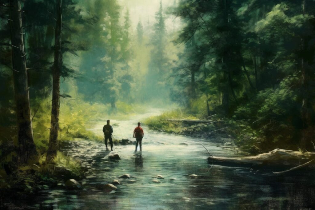 dnd two men in a river