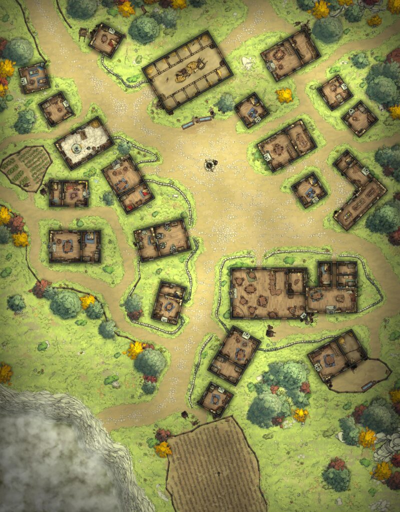 dnd village map