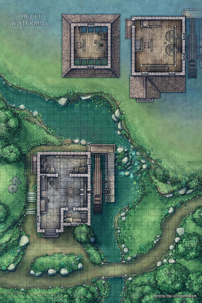 dnd water mill map